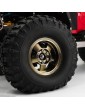 1.9 Aluminum CNC 5 Spoke Beadlock Rim 2pcs Gold Titanium