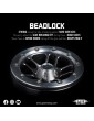 1.9 Aluminum CNC 5 Spoke Beadlock Wheel 2pcs Silver