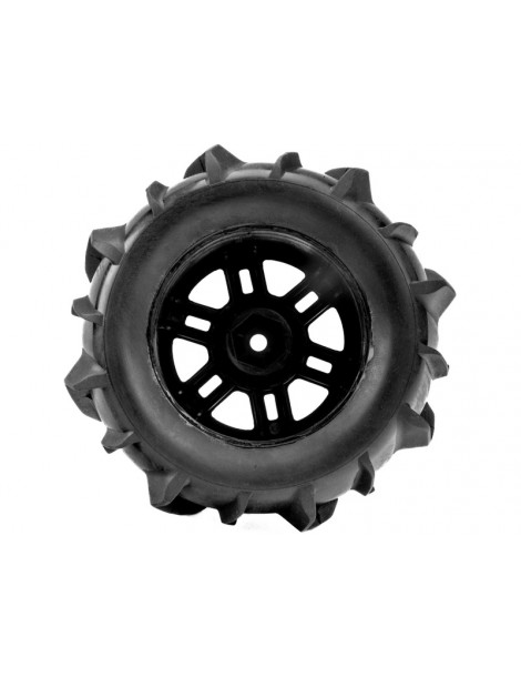 Pro-Line 1/16 Dumont F/R MT Tires Black Split Six (2): ARRMA MINI KRATON