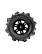 Pro-Line 1/16 Dumont F/R MT Tires Black Split Six (2): ARRMA MINI KRATON