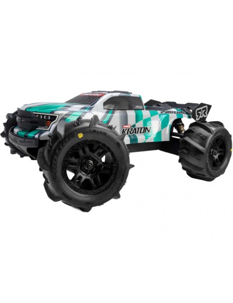 Pro-Line 1/16 Dumont F/R MT Tires Black Split Six (2): ARRMA MINI KRATON