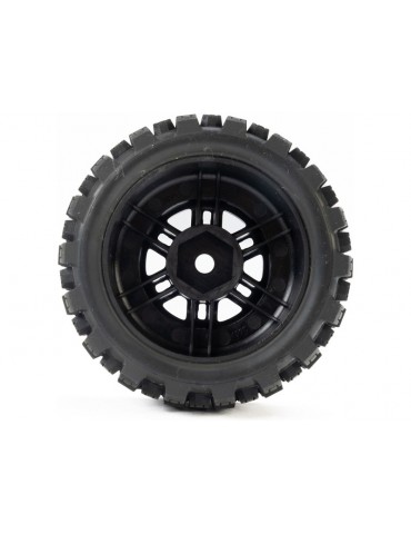 Pro-Line 1/16 Badlands MX Front/Rear Tires MTD 12mm Black Split Six (4): MOJAVE GROM