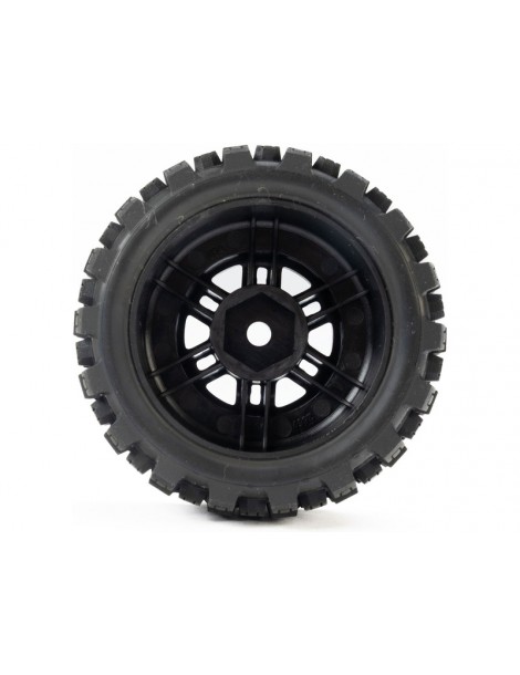 Pro-Line 1/16 Badlands MX Front/Rear Tires MTD 12mm Black Split Six (4): MOJAVE GROM