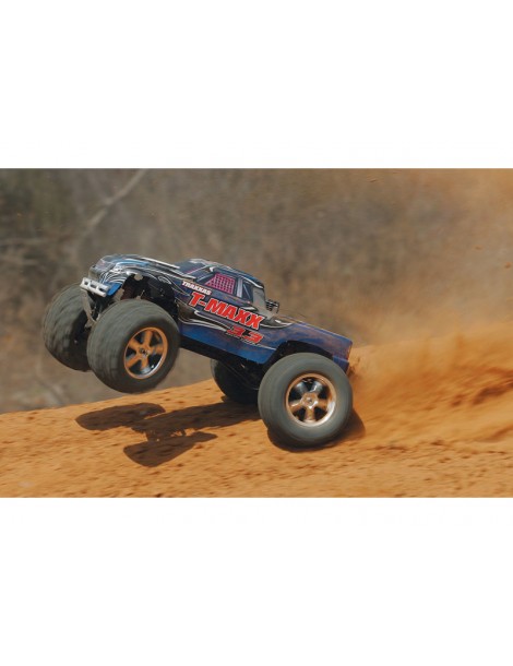 Nitro RC monster truck T-Maxx 3.3 1:8 RTR mėlynos spalvos Traxxas – CyborgShop
