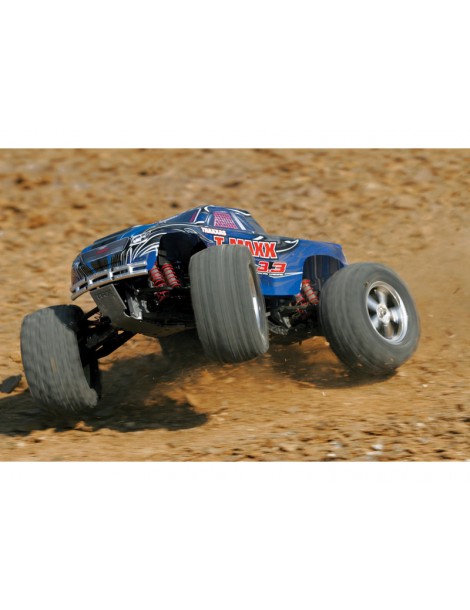 Nitro RC monster truck T-Maxx 3.3 1:8 RTR mėlynos spalvos Traxxas – CyborgShop
