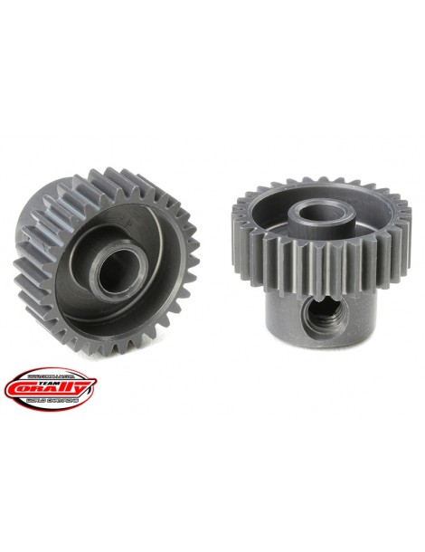 64 DP Pinion - Short - Hard Anodised AL7075 - 30 Teeth - Shaft Dia. 3.17mm