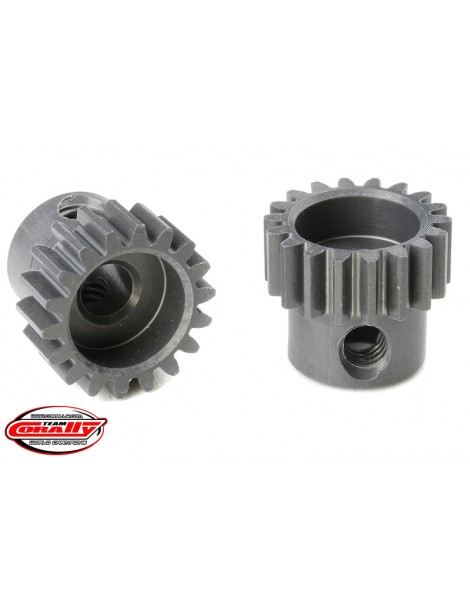 48 DP Pinion - Short - Hard Anodised AL7075 - 18 Teeth - Shaft Dia. 3.17mm