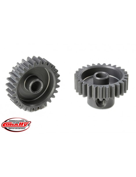 48 DP Pinion - Short - Hard Anodised AL7075 - 27 Teeth - Shaft Dia. 3.17mm