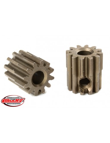 M0.6 Pinion - Short - Hardened Steel - 12 Teeth - Shaft Dia. 3.17mm