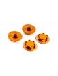 Ultimate Closed end wheel nut V2, orange, 4 pcs