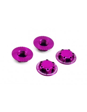 Ultimate Closed end wheel nut V2, pink, 4 pcs