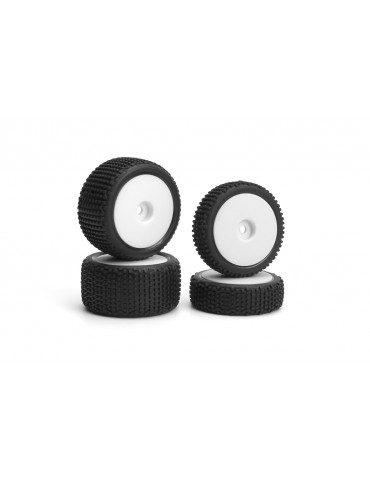 Sideline Buggy Wheel/Tire Set (White/Front/Rear)