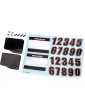 Traxxas Number Plates (L&R)