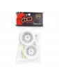RC drift ratlankiai Drift Element Series Mesh Tri White Black Rivets 26 mm DS Racing – CyborgShop
