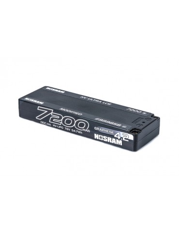 HV Ultra LCG Modified GRAPHENE-4.2 7200mAh Hardcase Battery - 7.6V LiPo - 130C/65C