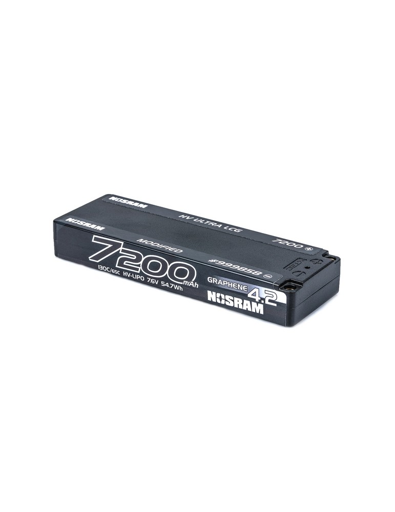 HV Ultra LCG Modified GRAPHENE-4.2 7200mAh Hardcase Battery - 7.6V LiPo - 130C/65C