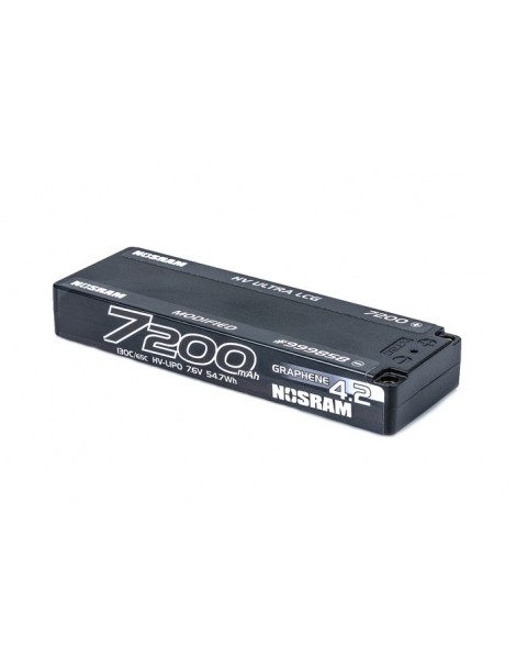 HV Ultra LCG Modified GRAPHENE-4.2 7200mAh Hardcase Battery - 7.6V LiPo - 130C/65C
