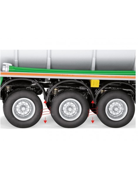 Wiking Kotte garant tank semi-trailer TSA 30.000 1:32 green