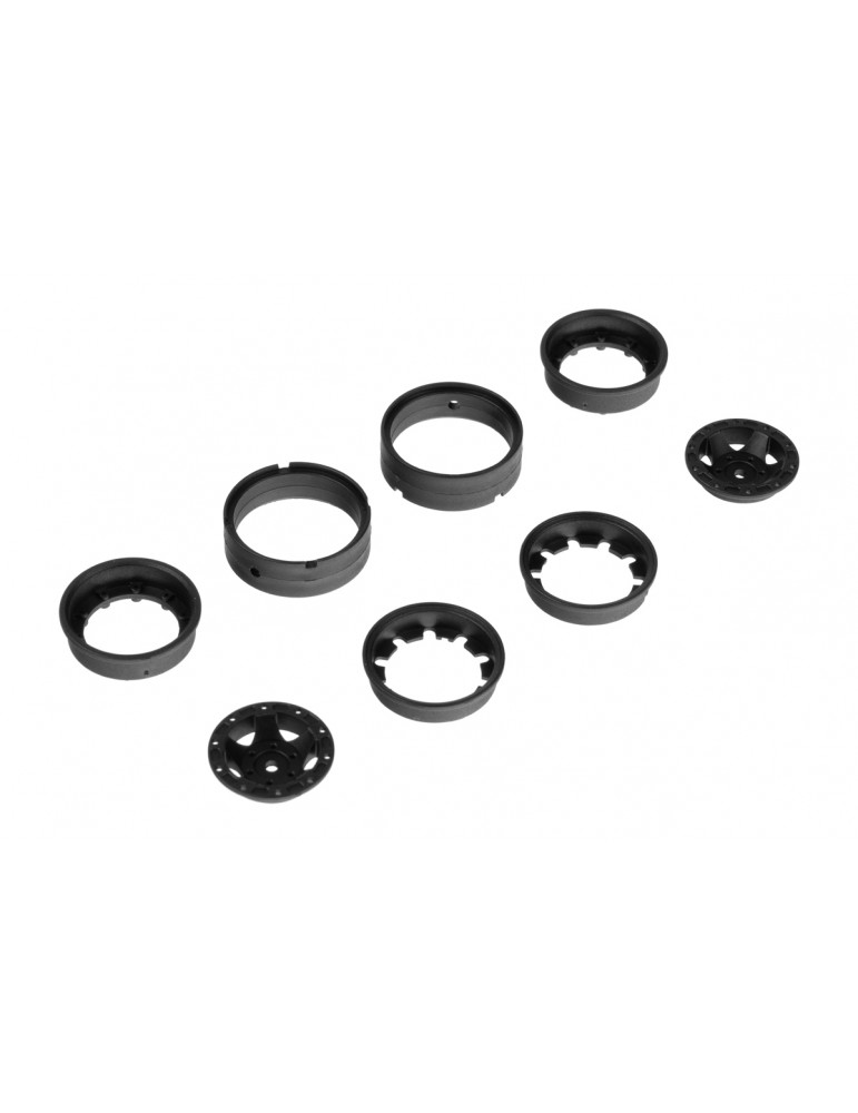 Split wheel rim (A/B/C) & wheel rim ring, 1 pair