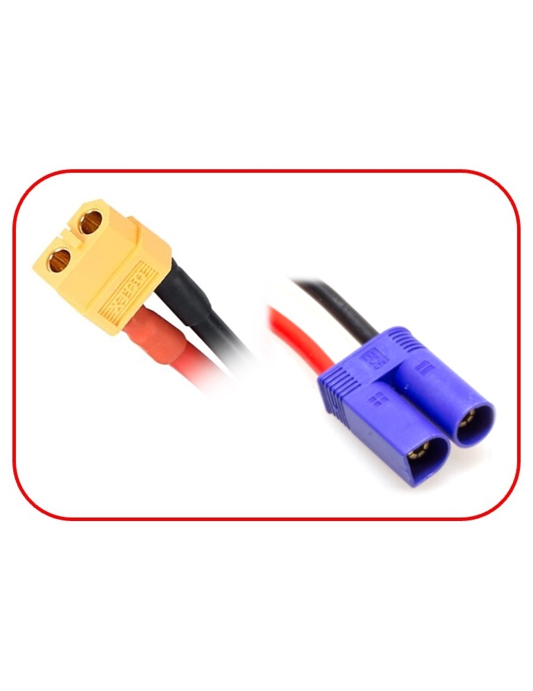 Įkrovimo kabelis XT60 į EC5 15 cm 14AWG Absima – CyborgShop