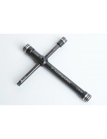Kryžminis raktas 7 mm 8 mm 10 mm ir 5 mm šešiakampis Koswork – CyborgShop