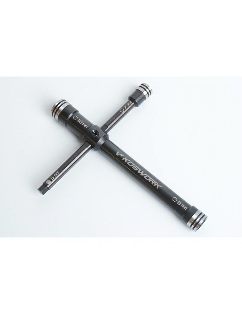 Kryžminis raktas 7 mm 8 mm 10 mm ir 5 mm šešiakampis Koswork – CyborgShop
