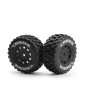 Assembled Wheel & Tyre Set (Black/2pcs)