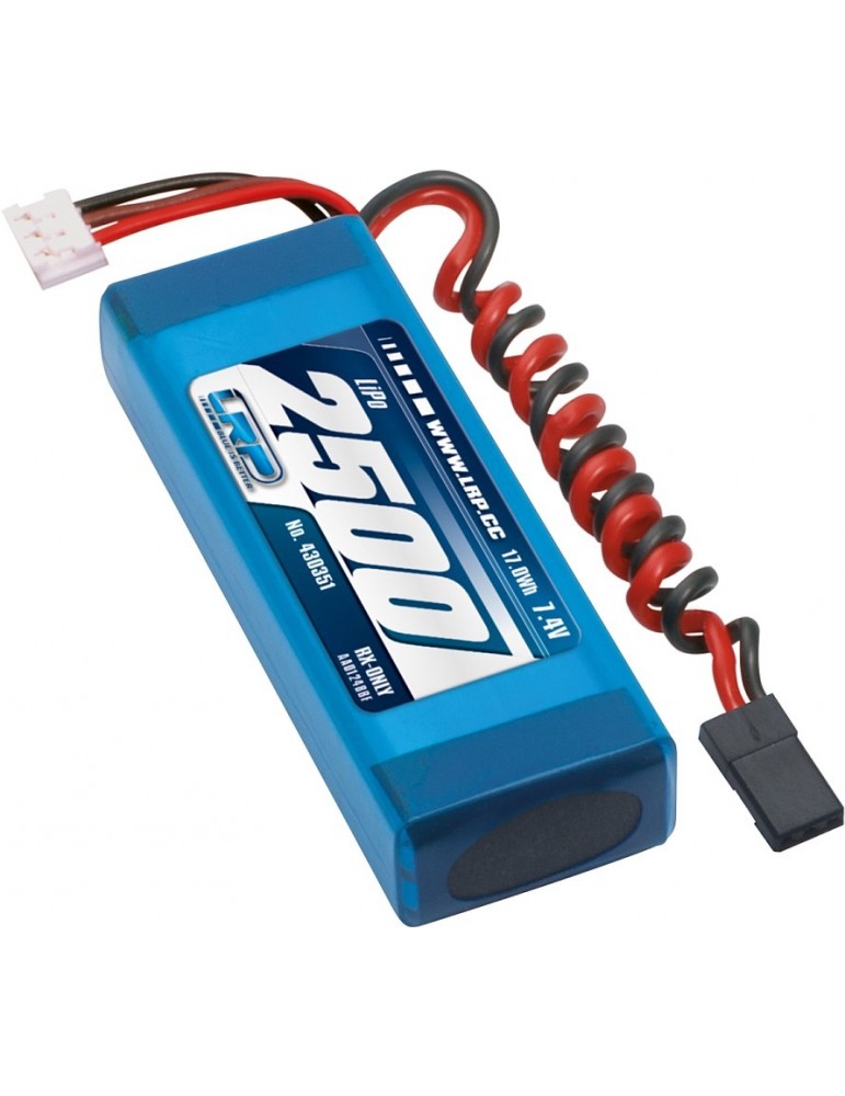 LiPo imtuvo akumuliatorius 2500 mAh 7.4V 2/3A Straight LRP – CyborgShop