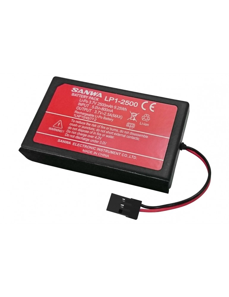 LiPo siųstuvo akumuliatorius LP1-2500 2500 mAh 3.7V Sanwa – CyborgShop