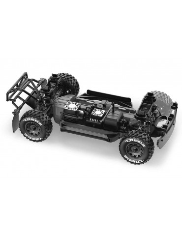 QByte SC Flux 1/12 4WD RTR raudonas RC Short Course modelis su bešepetiu varikliu