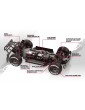 QByte SC Flux 1/12 4WD RTR raudonas RC Short Course modelis su bešepetiu varikliu