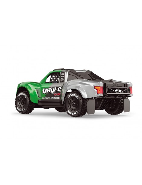 QByte SC Flux 1/12 4WD RTR žalias RC Short Course modelis su bešepetiu varikliu