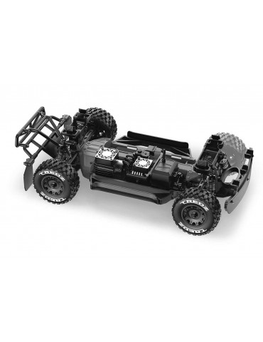 QByte SC Flux 1/12 4WD RTR žalias RC Short Course modelis su bešepetiu varikliu