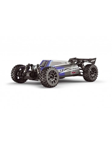 QByte XB Flux 1/12 4WD RTR mėlynas RC bagis su bešepetiu varikliu