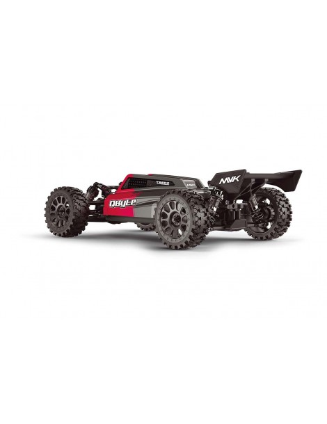 QByte XB Flux 1/12 4WD RTR raudonas RC bagis su bešepetėliniu varikliu
