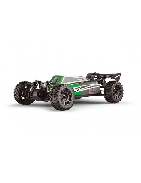 QByte XB Flux 1/12 4WD RTR žalias RC bagis su bešepetėliniu varikliu