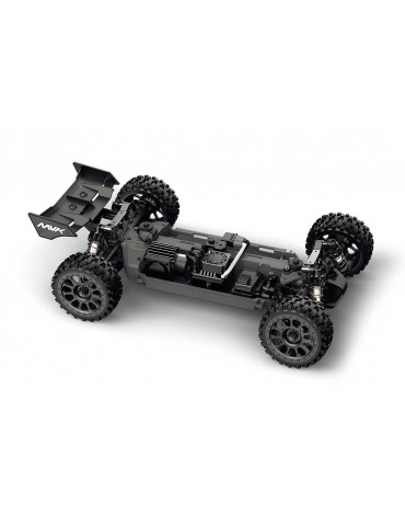 QByte XB Flux 1/12 4WD RTR žalias RC bagis su bešepetėliniu varikliu