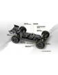QByte XB Pro 1/12 4WD žalias RC bagis su 4700KV bešepetėliniu varikliu