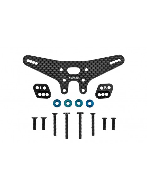 RC10B7.1 FT Gull Dropper And Rear Shock Tower Conversion Set, -2mm