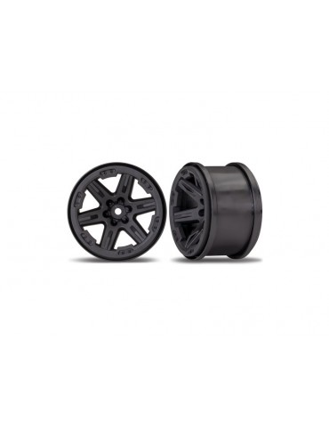 Traxxas Wheels 2.8" Rustler 4x4 (black) (2)