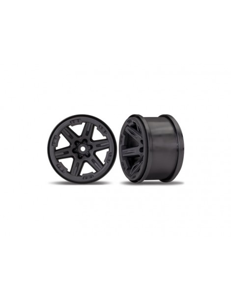 Traxxas Wheels 2.8" Rustler 4x4 (black) (2)