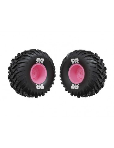 Arrma dBoots Cut Chevron MT Tire Set Glued, Pink