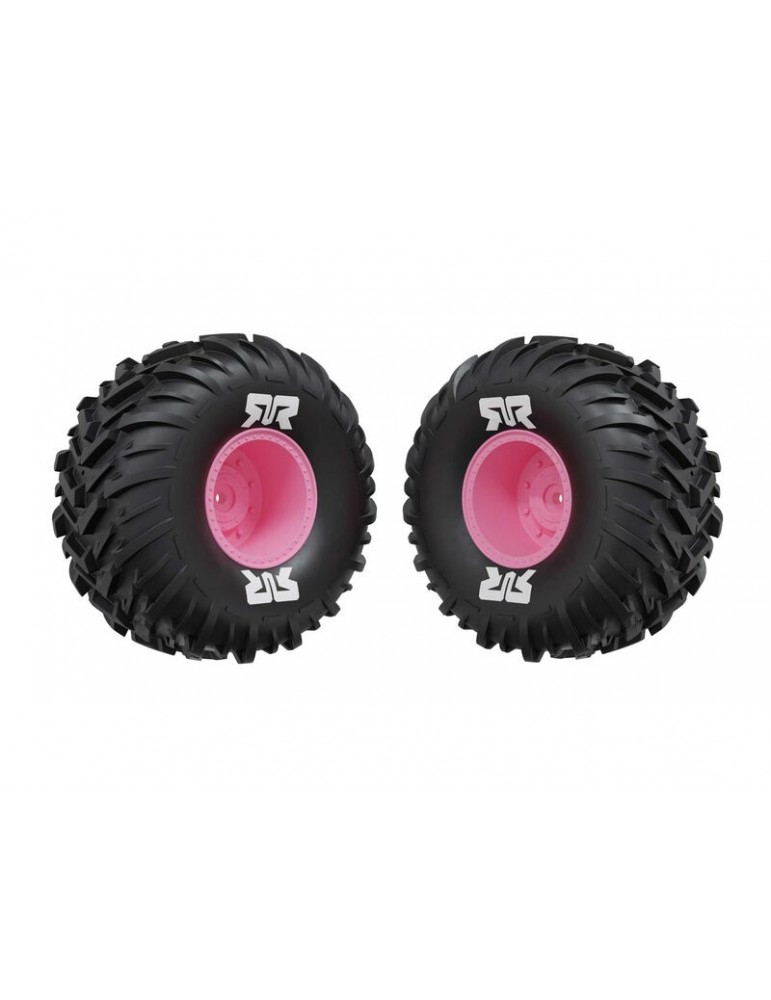 Arrma dBoots Cut Chevron MT Tire Set Glued, Pink