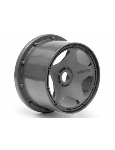 Super Star Wheel Gunmetal Rear (120X75Mm)