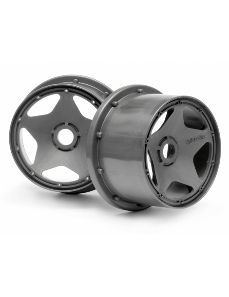 Super Star Wheel Gunmetal Rear (120X75Mm)