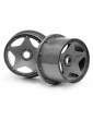 Super Star Wheel Gunmetal Rear (120X75Mm)