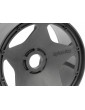 Super Star Wheel Gunmetal Rear (120X75Mm)