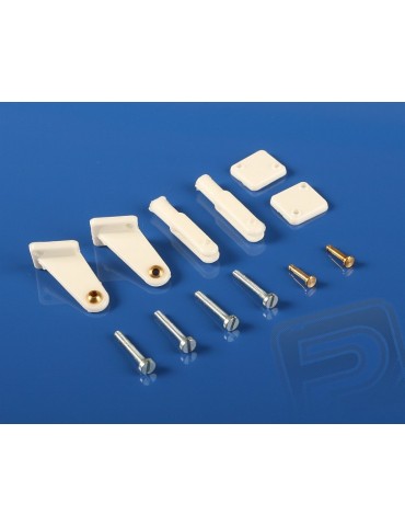 2231 Rudder Horn w. Ball. Link Short White 2pcs