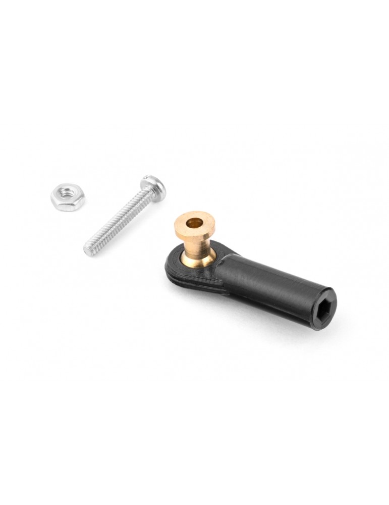 2405 Ball link V1, dia.4mm, M2/1.6 long, Black 6pcs