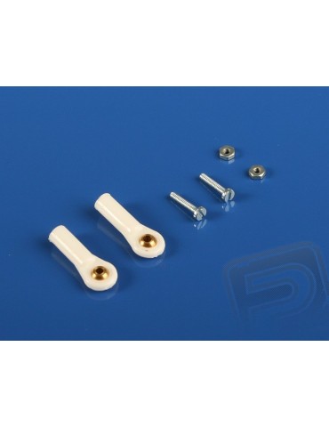 2400 Ball Link V1, dia.4mm, M2/1.6 White 2pcs